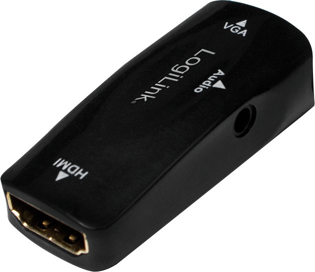 LogiLink HDMI-naar-VGA-kabel, 1080p, verguld, zwart
