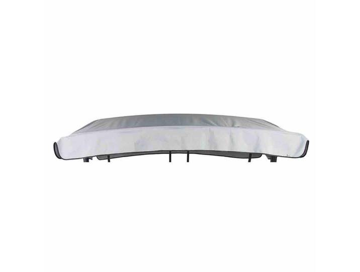 Gardenson Hollywoodschaukel, Grau, 145x1x215 cm, wetterfest, Gartenmöbel, Gartenliegen, Schaukelliegen