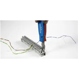 Weicon, Zange, Anlegewerkzeug LSA Sensor No.40 blau/rot (185 mm)