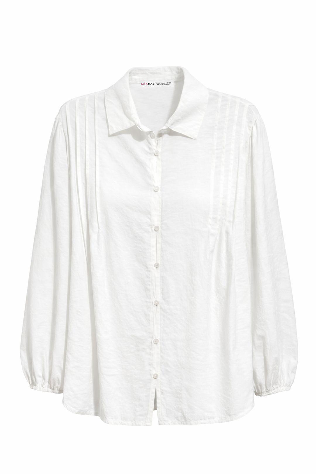 Gelaagde Ribbels Lange Mouwen Knopen Shirt