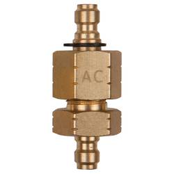 KS Tools 150.2653 Doppel-Adapterstück M14x1,25 Innen- und Außengewinde und 1/4 Schlauchanschluss