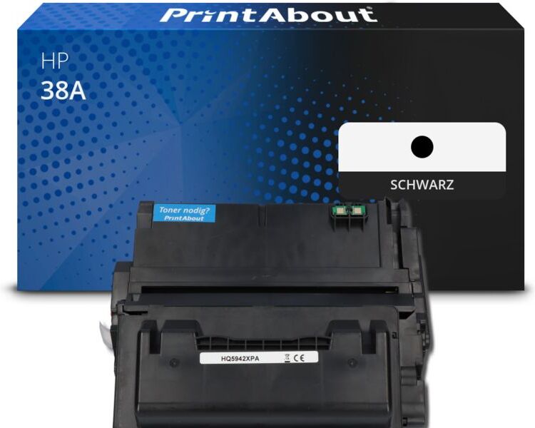 PrintAbout Toner kompatibel mit HP 38A (Q1338A) - Schwarz