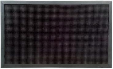 Imports Decor XL Outdoor Black Rubber Stud Door Mat (24 x 40) - 24 x 40