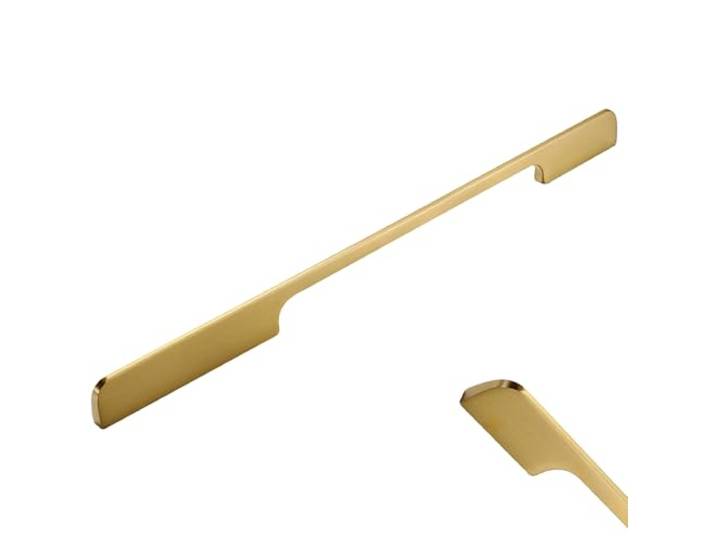 Möbelgriffe Gold Vintage, 2 Stück Küchengriffe Massive Messing Gebürstet, Schrankgriffe Lochabstand: 64-980mm Schrank Schublade Türgriffe Griffe für Küchenschränke Schubladengriffe 980mm/38.6in