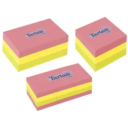 Tartan Notes Haftnotizen, 76 x 76 mm, Neon, 100 Blatt/Block