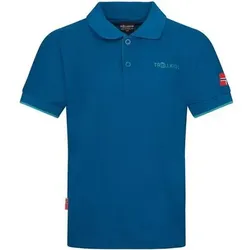 TROLLKIDS Kids Bergen Polo XT, Größe 92 in Blau Blau