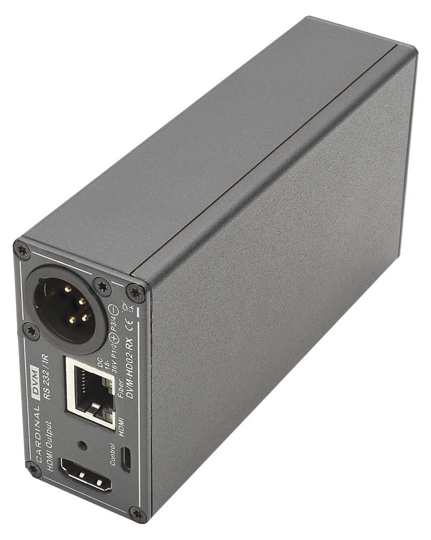CARDINAL DVM HDMI-FIBER-EXTENDER gerade, anthrazit