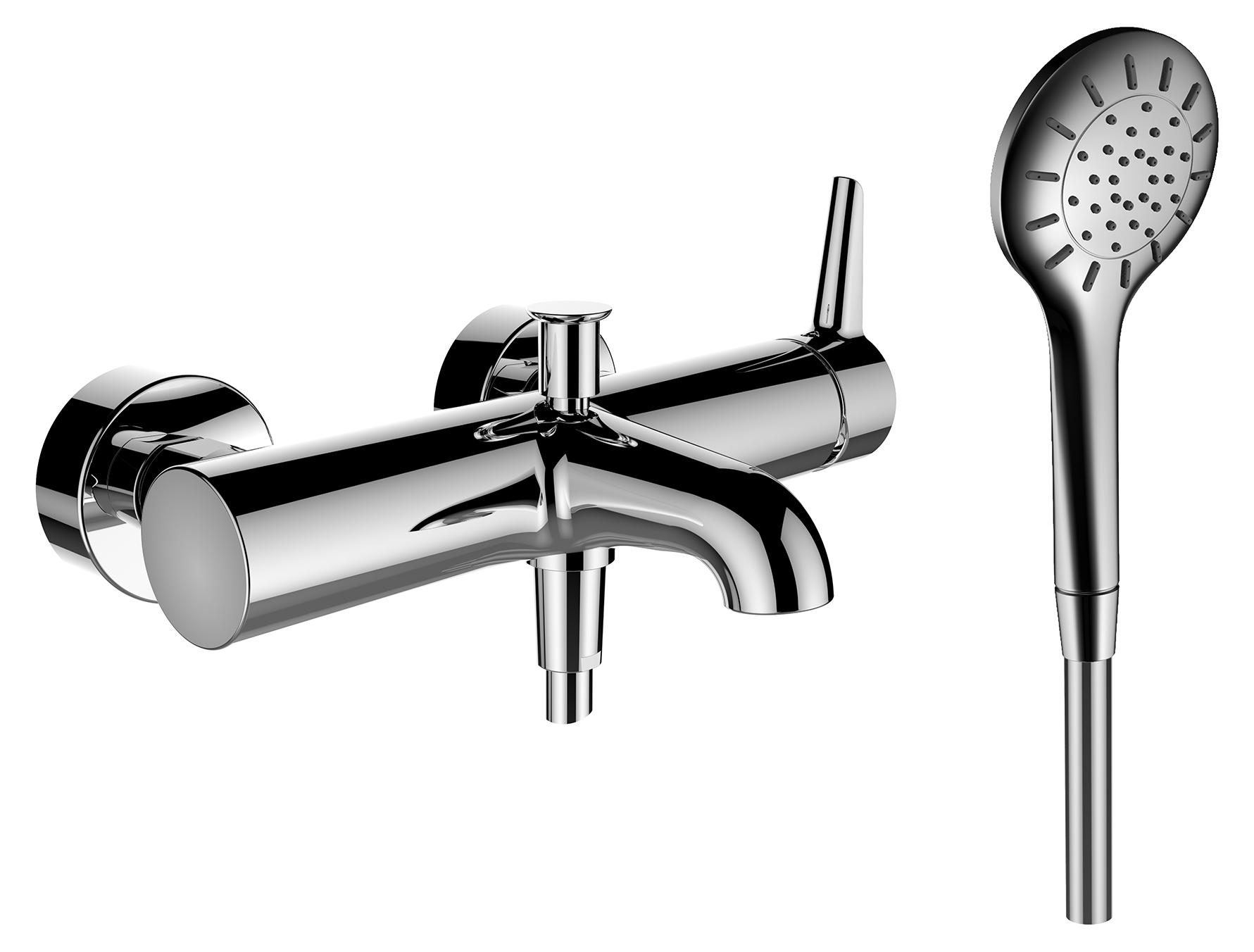 LAUFEN HF901760100600 Einhebel-Wannenmischer Aufputz PURE