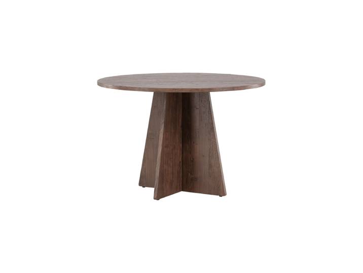 Runder Design Esstisch „Bootcut“ Ø 110 cm Mocca VE DESIGN