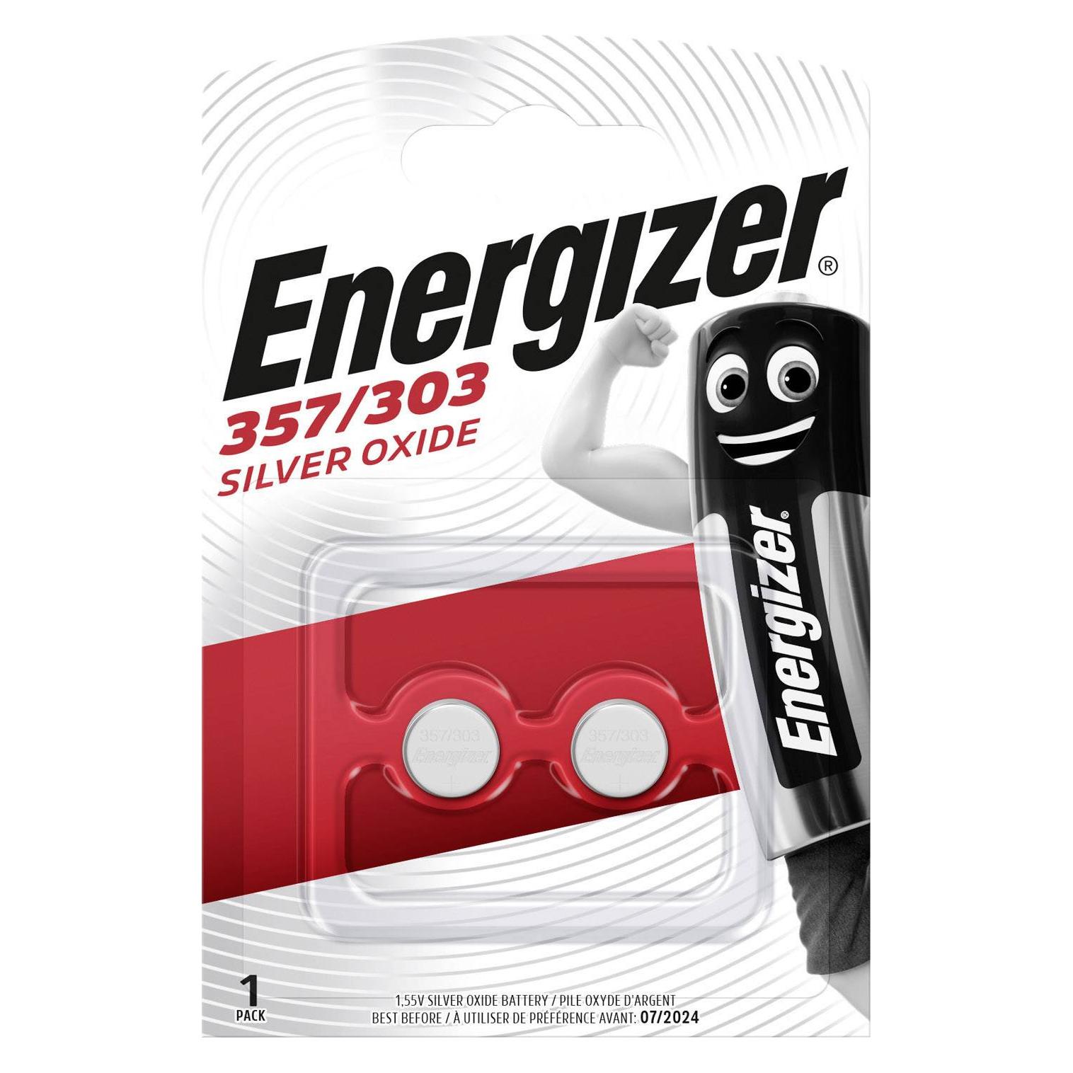 Energizer 357/303 Silver Oxide (2 Stk., SR44, 150 mAh) (7638900422962)