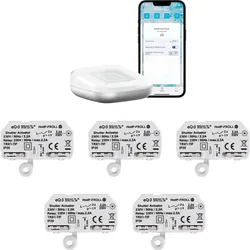 HMIP HAP2-FROLL5 - 1x Access Point 2 weiß + 5x Rollladenaktor - Unterputz
