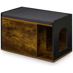 Relaxdays Katzenkloschrank (Katzenklo geschlossen), Katzenklo