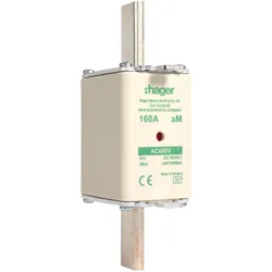 Hager LNH1160M6A NH-Sicherungseinsatz NH1 690V aM 160A Kombimelder Grifflasche spannunsgführend