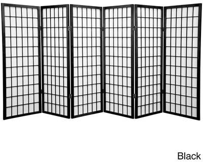 Red Lantern 4 ft. Short Window Pane Shoji Screen