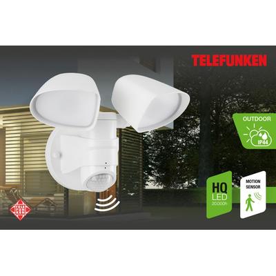 LED Außen-Wandleuchte TELEFUNKEN "BILBAO", weiß, Leuchten
