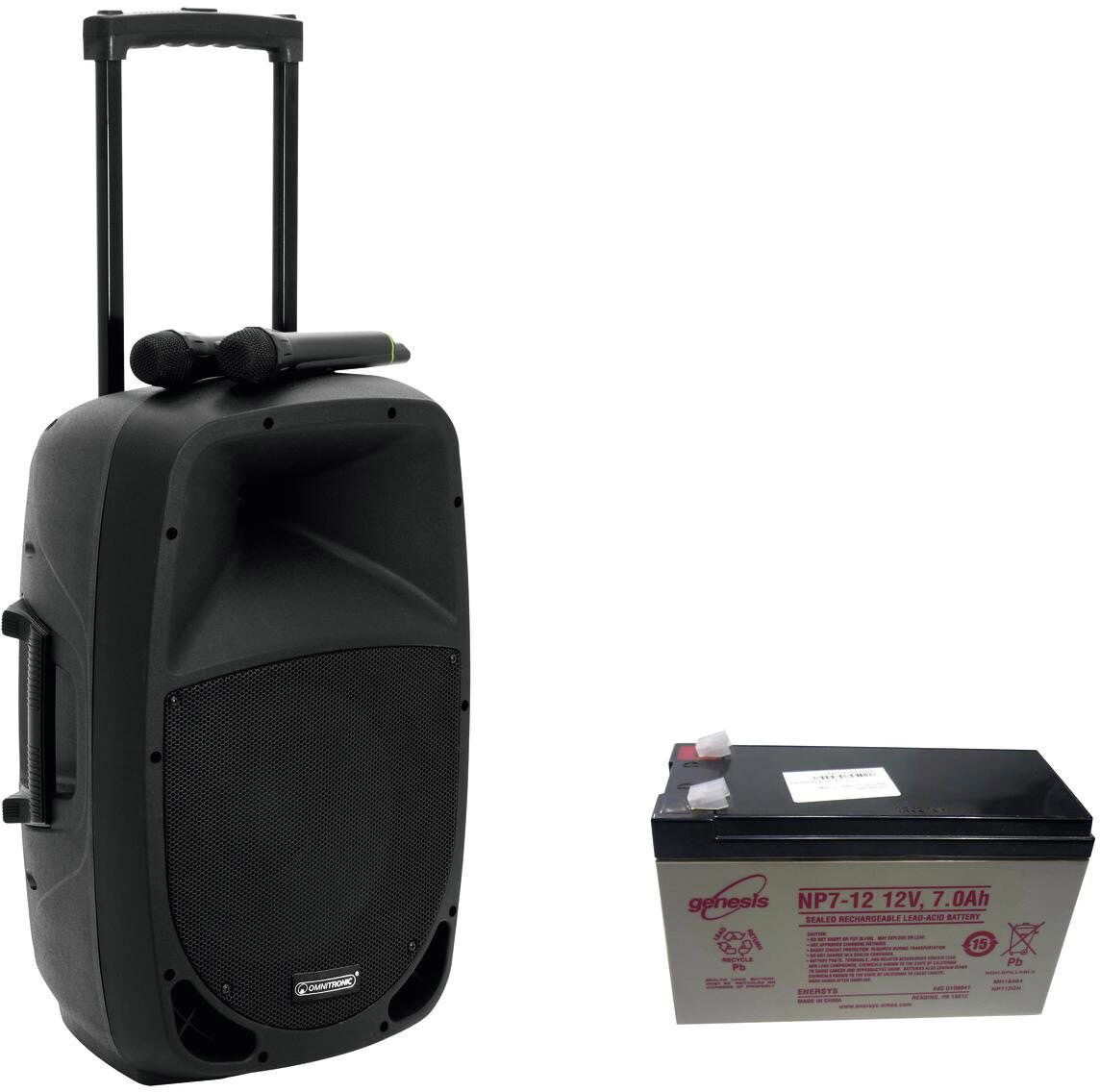 Omnitronic Set Mes-12bt2 + Akku