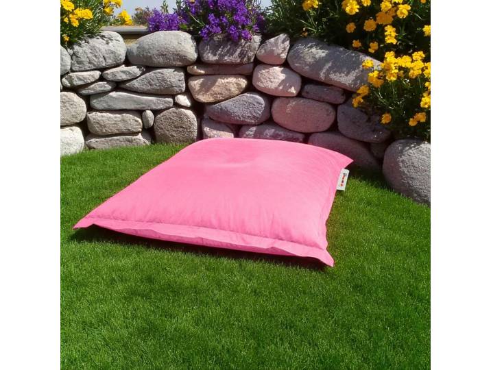 Coussin pouf de jardin 100x100 imperméable ARTA - Rose