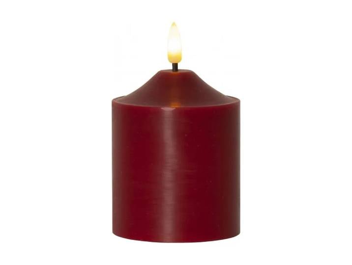 Star Trading Bougie chauffe-plat LED Flame 12 cm Rouge