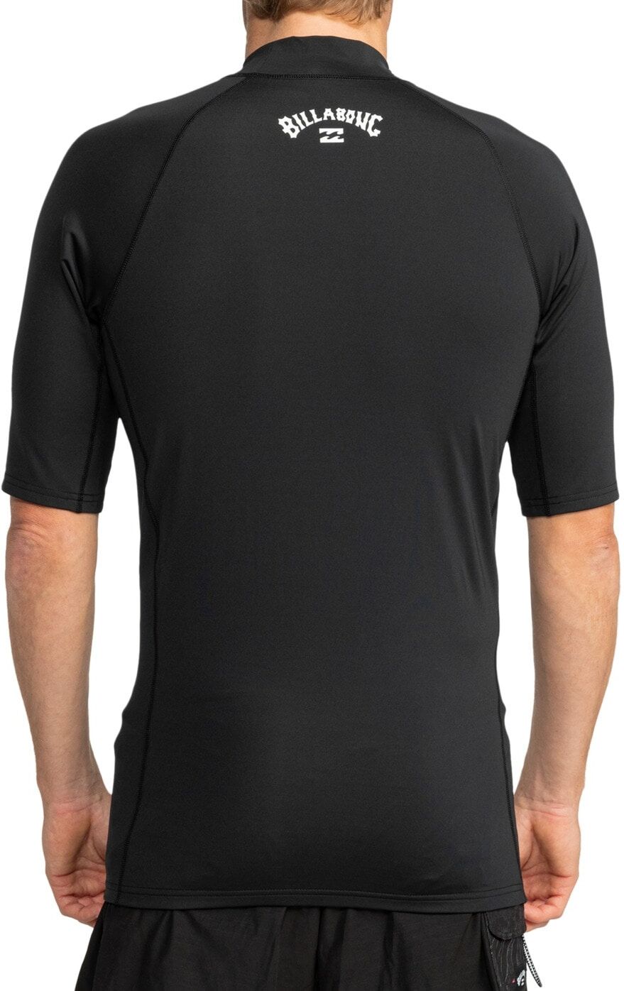 Rash Guard BILLABONG "Waves All Day", Herren, Gr. M, schwarz, Obermaterial:85% Polyester, 15% Elasthan., Shirts Rash Guard