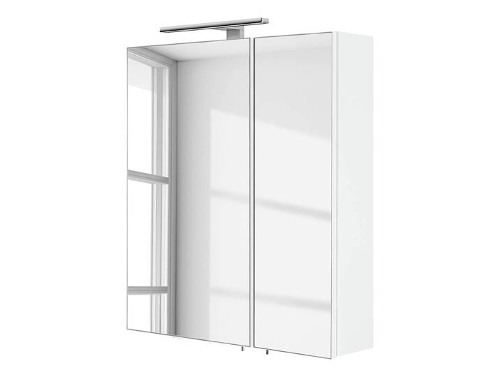 Armoire miroir LED 60 60 x 68 x 16cm Blanc/Blanc brillant
