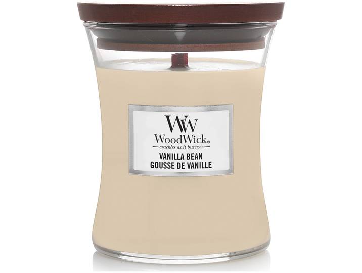 WoodWick Duftkerze Vanilla Bean Medium Jar