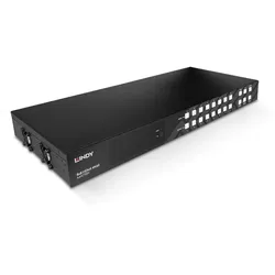 Lindy 38334 Matrixschalter AV-Matrix-Umschalter Eingebautes Display 43 W
