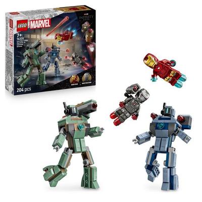 LEGO ǀ Marvel 76320 Iron Man & War Machine vs. Hammer-Drohnen, Spielzeug