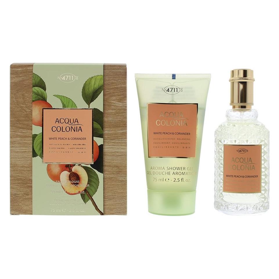 Acqua Colonia 4711 Acqua Colonia White Peach & Coriander Fragrance Set - 2 Items (Parfum Set) (4854845)