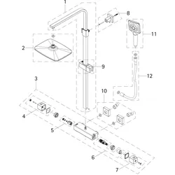 HSK Ersatzteile Umsteller-Kartusche, E98575-KT63 E98575-KT63