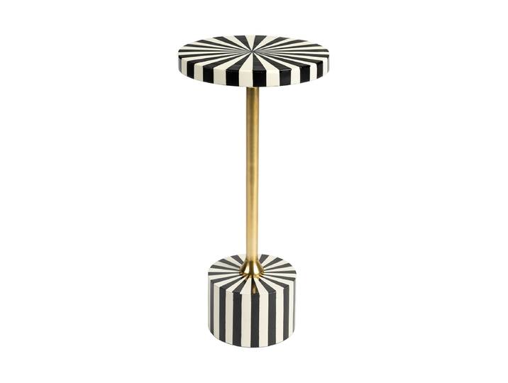 Design Beistelltisch „Lucky“ Schwarz, Weiss, Gold Bold Monkey