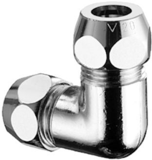 Schell Winkel Doppel Verschraubung 064450699 3/8 x 3/8, 8 mm, verchromt