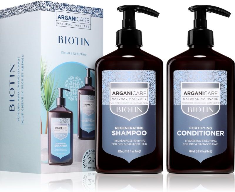 Arganicare Biotin Regenerating Set ensemble pour fortifier les cheveux 1 pcs