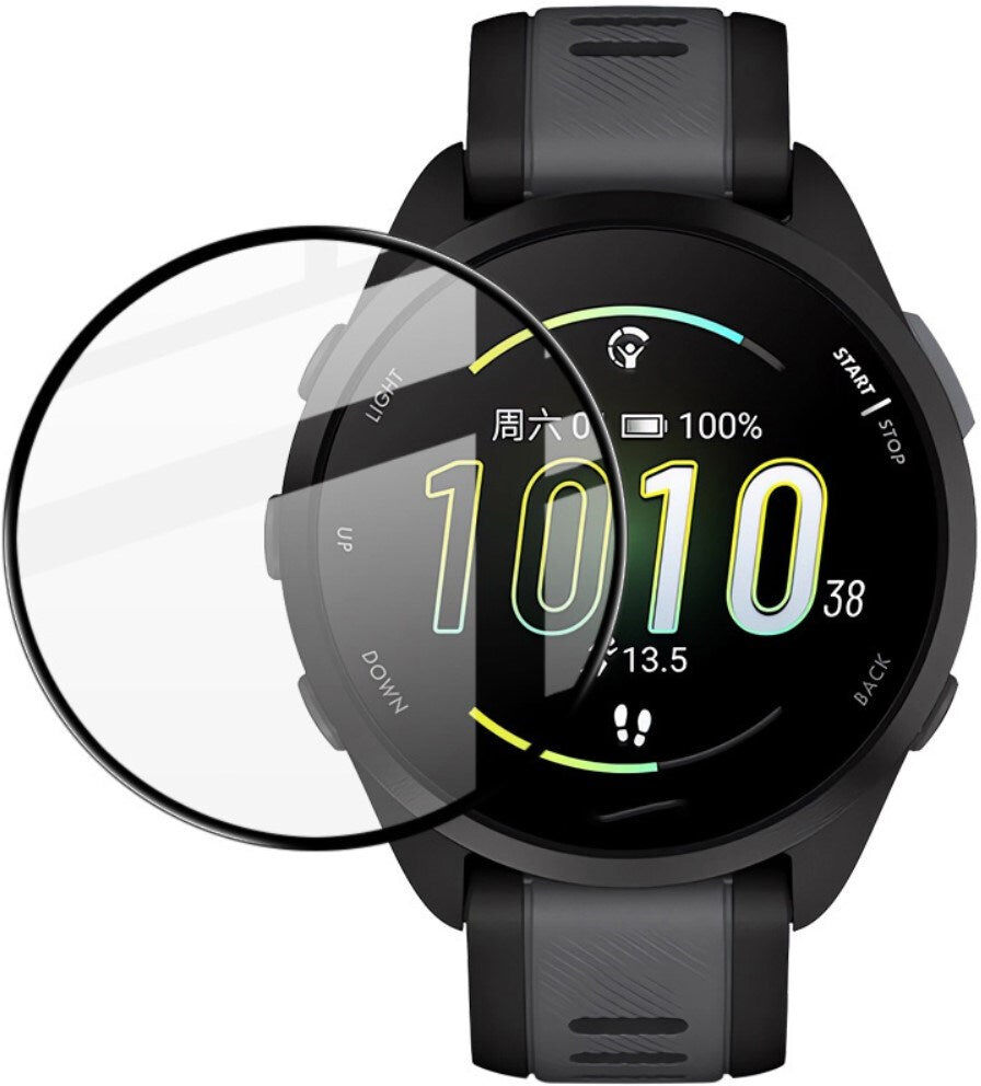 Garmin Forerunner 165 IMAK Plastik Beskyttelsesfilm - Sort Kant
