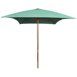 Helloshop26 - Gartenmöbel-Sonnenschirm mit Holzstange 200 x 300 cm grün 02_0008139