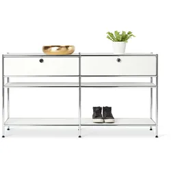 Tchibo - Konsole Metall »Cn3« mit 2 Schubladen - 152x40x82cm - chrom -