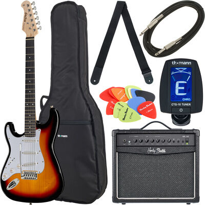 Harley Benton ST-20LH SB Bundle 3