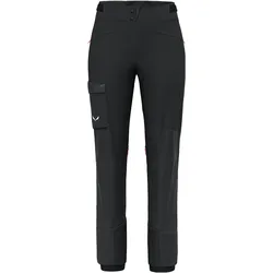 Salewa, Damen, Outdoorhose, Sella Durastretch Hybrid Softshell Hose Da (42), Schwarz
