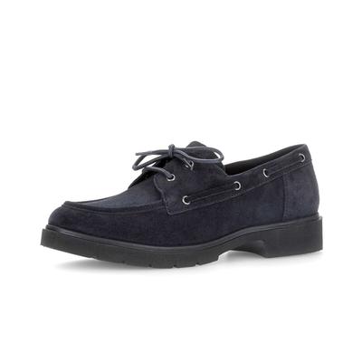 Mokassin GABOR "Mokassin", Damen, Gr. 37,5, blau, Schuhe Mokassin