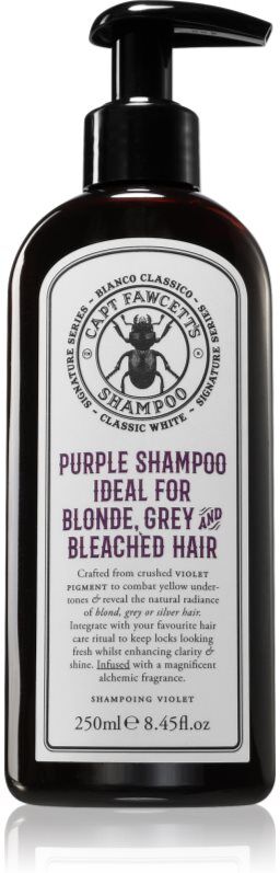 Captain Fawcett Shampoo Purple shampoing tonifiant violet pour cheveux gris 250 ml