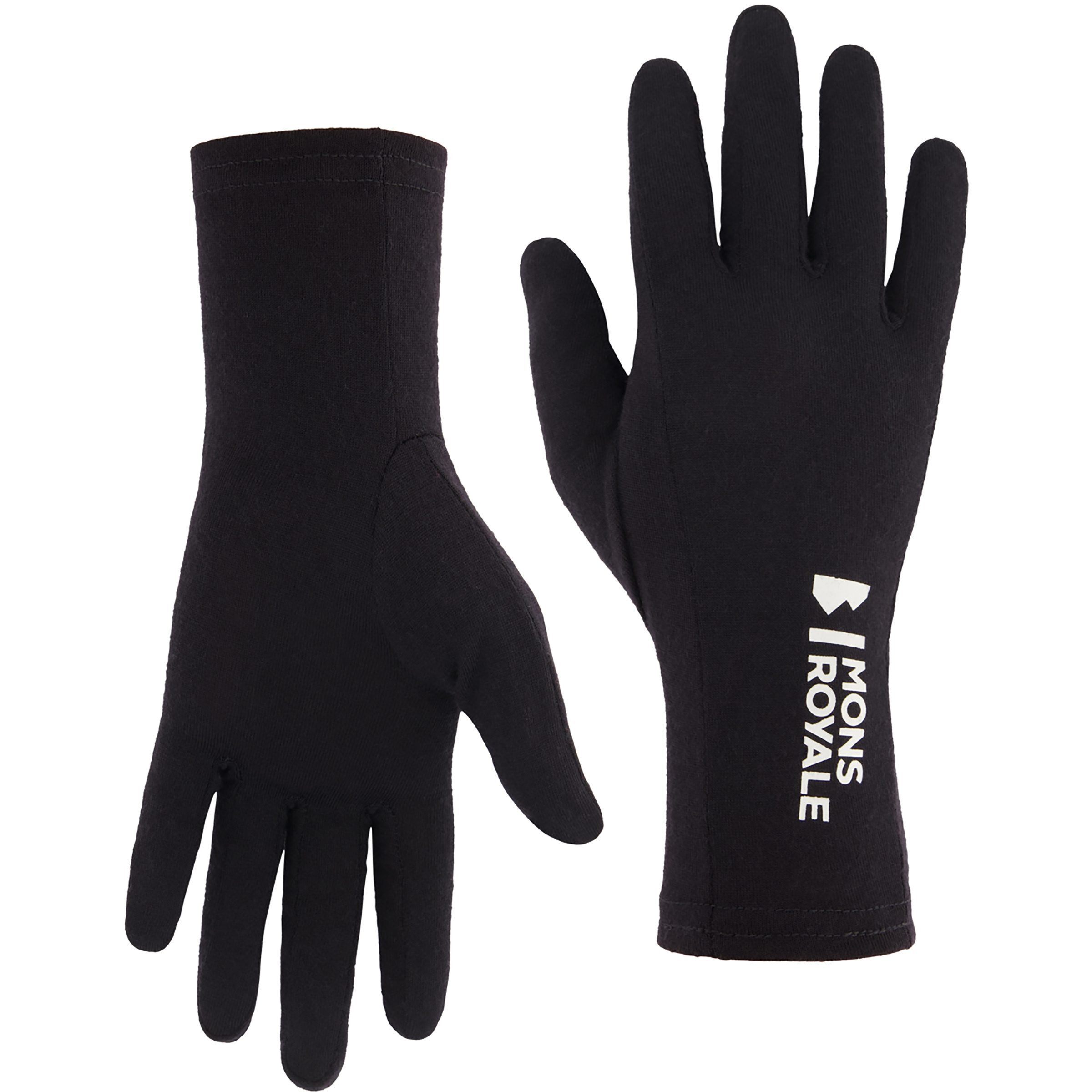 Mons Royale Olympus Handschuh Liner Skihandschuhe schwarz Größe M Skitour Elastisch Merinowolle