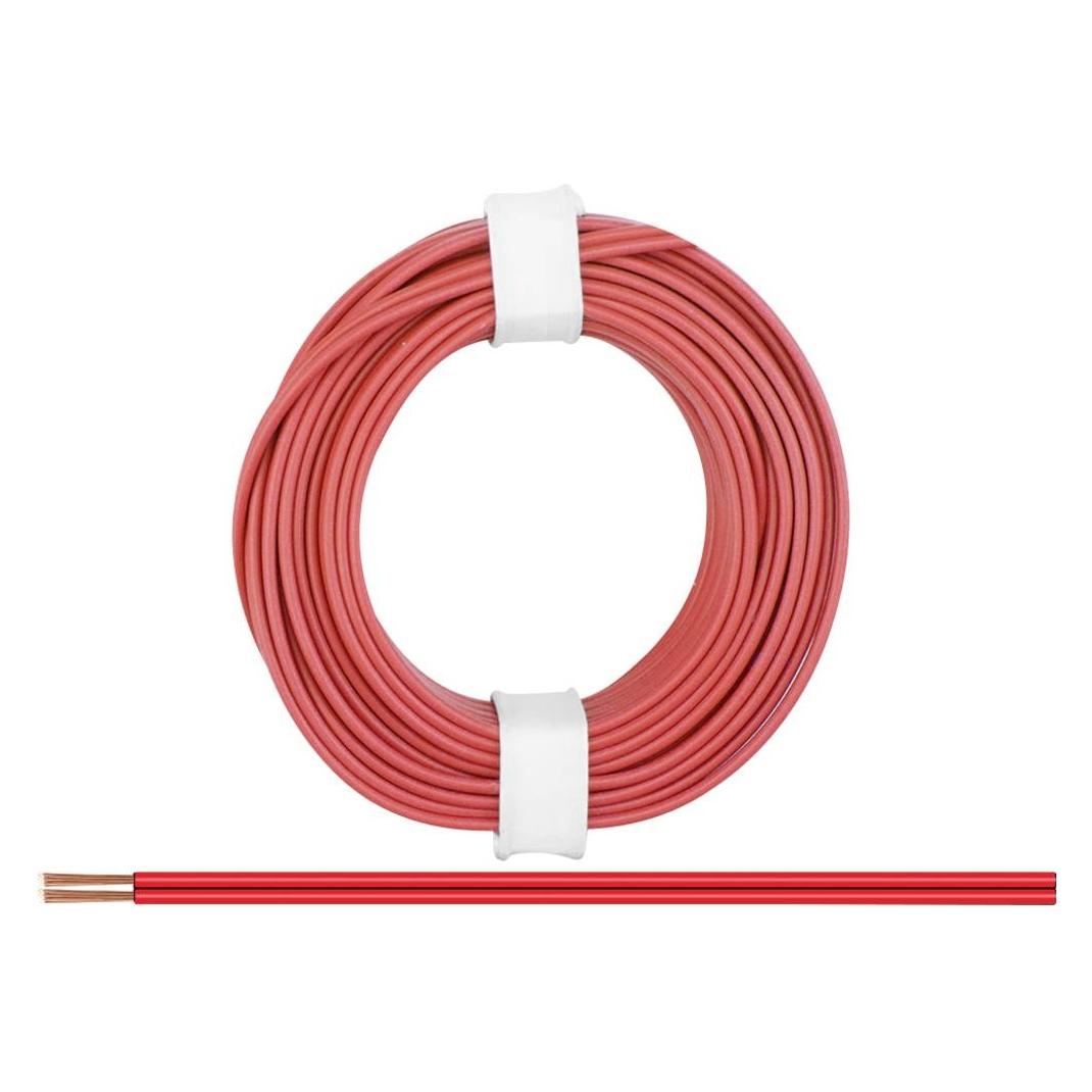 Donau ZWILLINGSLITZE 0,14 / 5m rot-rot (5 m) (218-00)