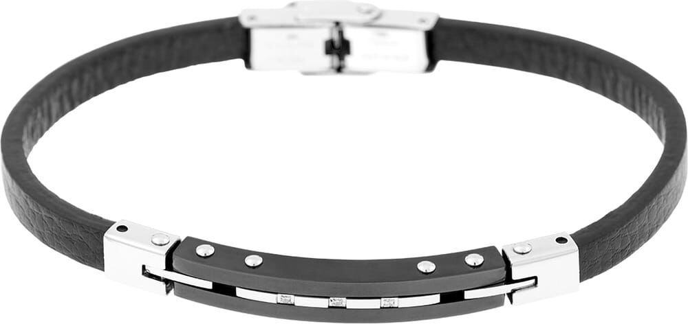 Bracelet Cleor En Acier Et Oxyde Homme