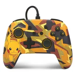 Analog Gamepad für Nintendo Switch  Enhanced Wired Controller Pokémon: Camo Storm Pikachu (Mehrfarbig)