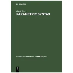 Parametric Syntax, Fachbücher von Hagit Borer