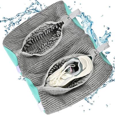 2er-Pack Schuhwaschbeutel für die Waschmaschine, Schuhputzbeutel für alle Schuhtypen, Wäscheschuhbeutel für Waschmaschine und Trockner