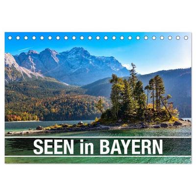 Seen in Bayern (Tischkalender 2026 DIN A5 quer), CALVENDO Monatskalender