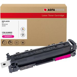 AgfaPhoto kompatibel für HP 415X, W2033X, 6000 Seiten, magenta,  Toner