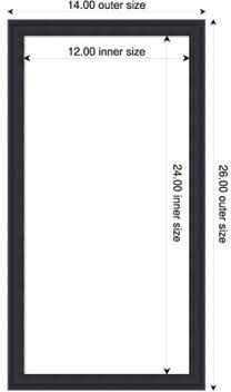 Amanti Art Florence Framed Dry Erase Magnetic Board
