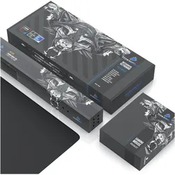 Titanwolf Tastatur-, Maus- & Mauspad-Set, Mechanisches Keyboard, Mouse & XL Mousepad Gaming Bundle (DE, Kabelgebunden), Tastatur, Schwarz