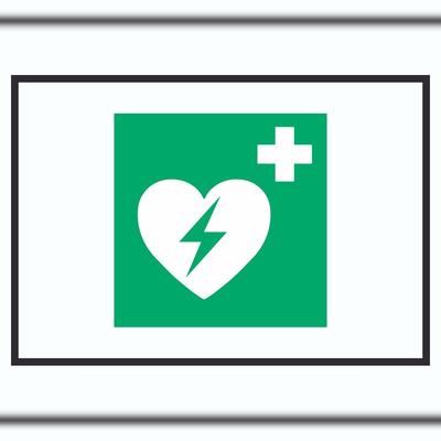 HB-Druck Defibrillator Symbol A5 (148x210mm) Schild